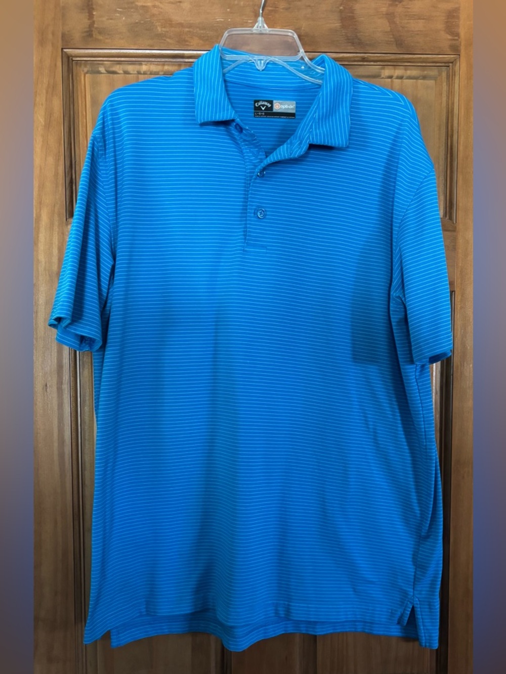 Callaway Men’s Bright Blue Striped Golf Shirt 👕